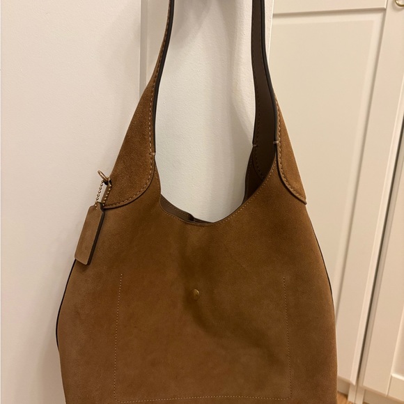 Coach Cedar Brown Brooklyn Suede 28 - Picture 3 of 7